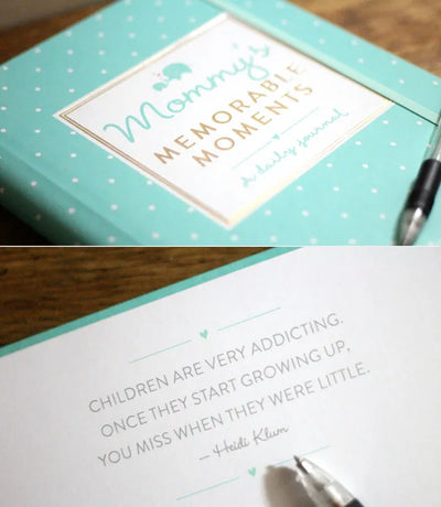 Moms & Crafters 16+ gifts for moms feature Pearhead's memorable moments journal