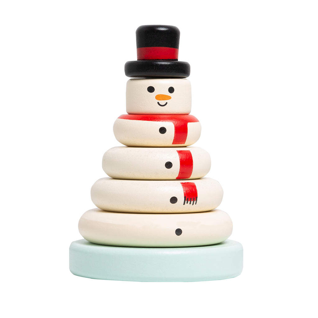 snowman stacking toy