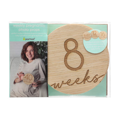 wooden pregnancy photo cards