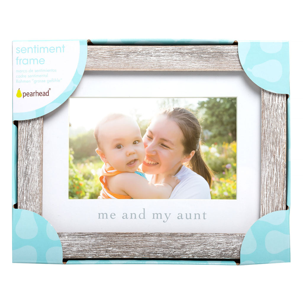 Pearhead's "me and my aunt" sentiment frame
