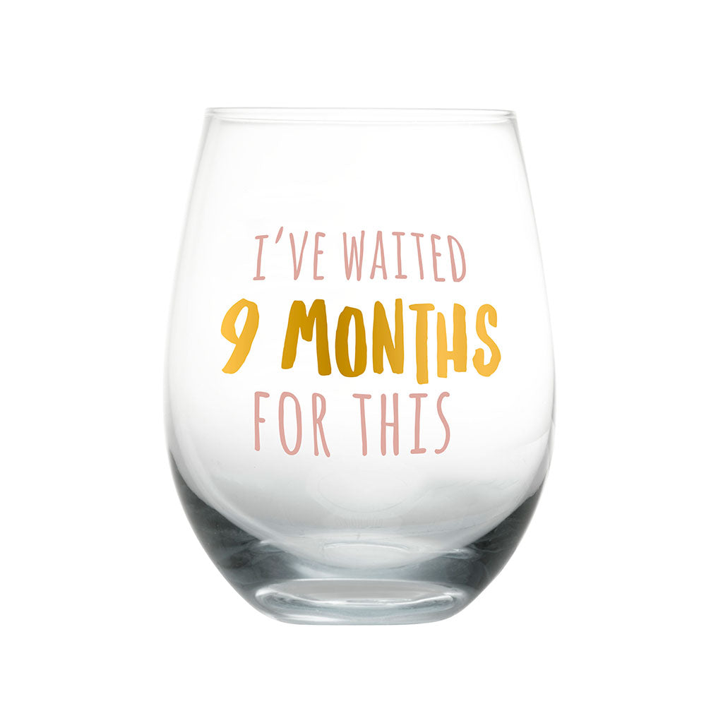 mom wine glass  Pearhead