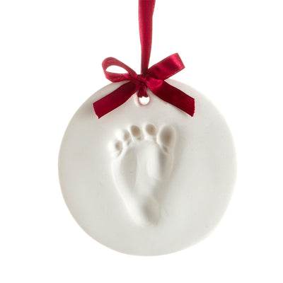 Pearhead's babyprints keepsake ornament featured on Verywell Family's list of best baby’s first christmas ornaments
