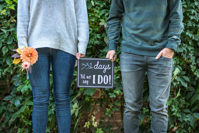 The Every Hostess' save the dates feature Pearhead's wedding chalkboard set