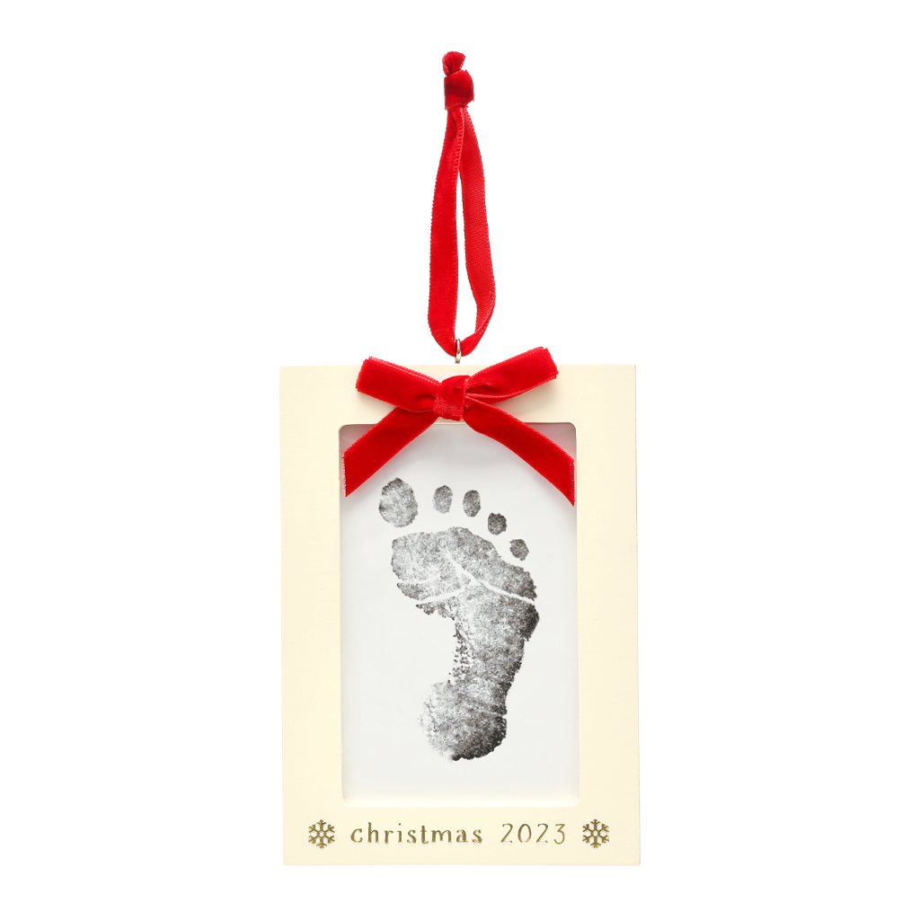 baby's print ornament