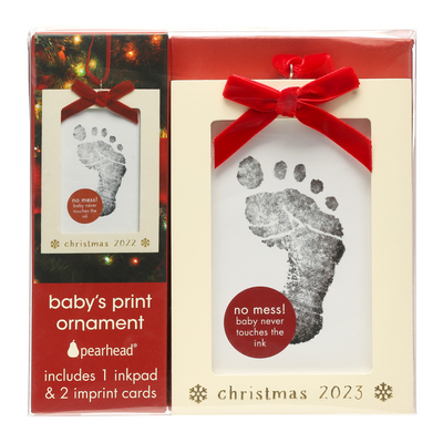 baby's print ornament