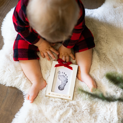 baby's print ornament