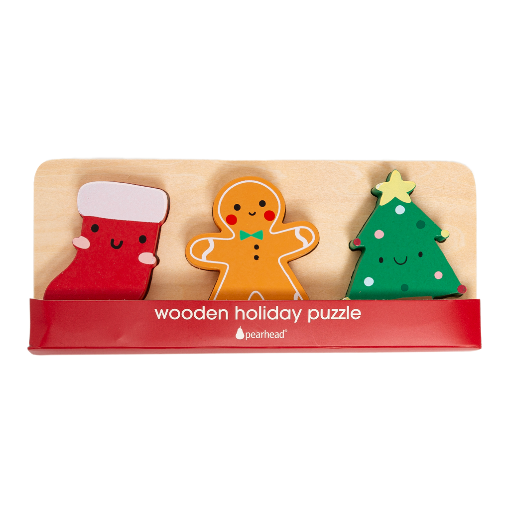 wooden holiday puzzle