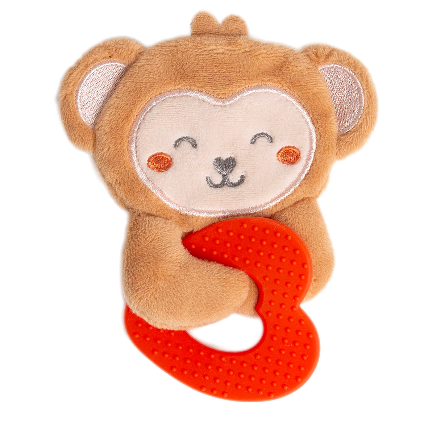 monkey crinkle teether