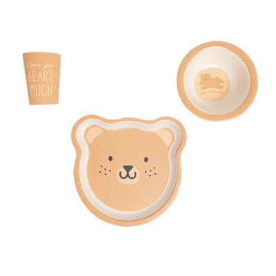 bear bamboo feeding set