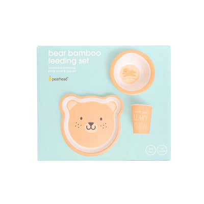 bear bamboo feeding set