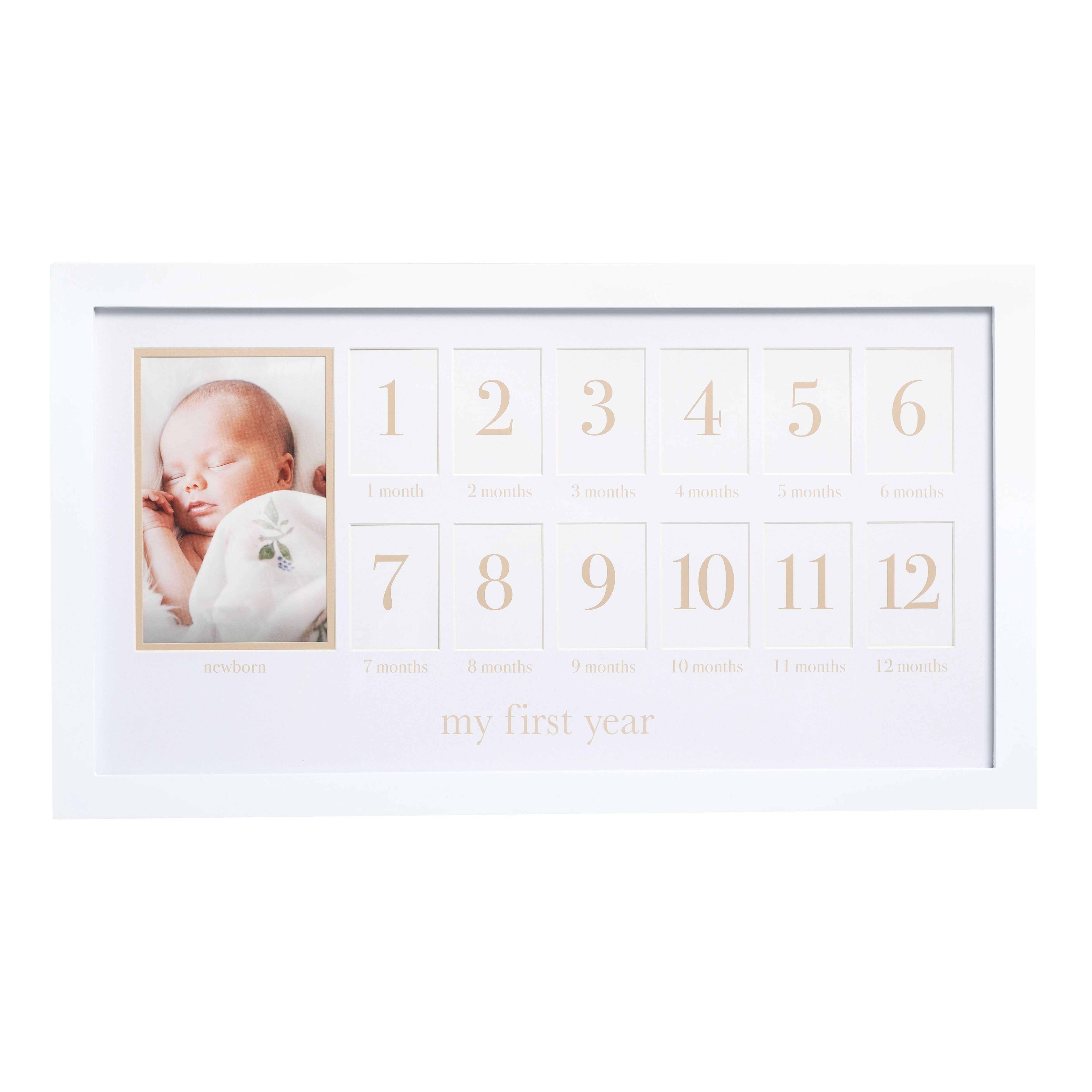 First Year Frame first year frame with beige mat – Pearhead