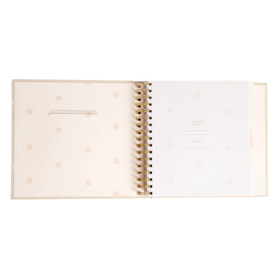 daisy print baby book