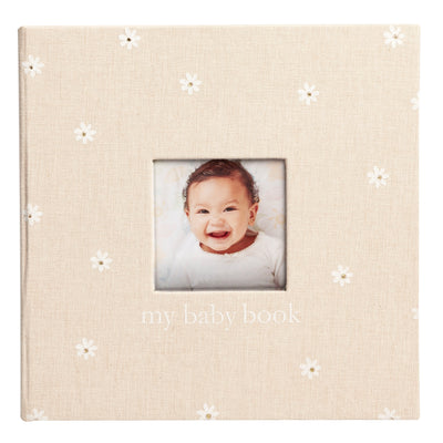 daisy print baby book
