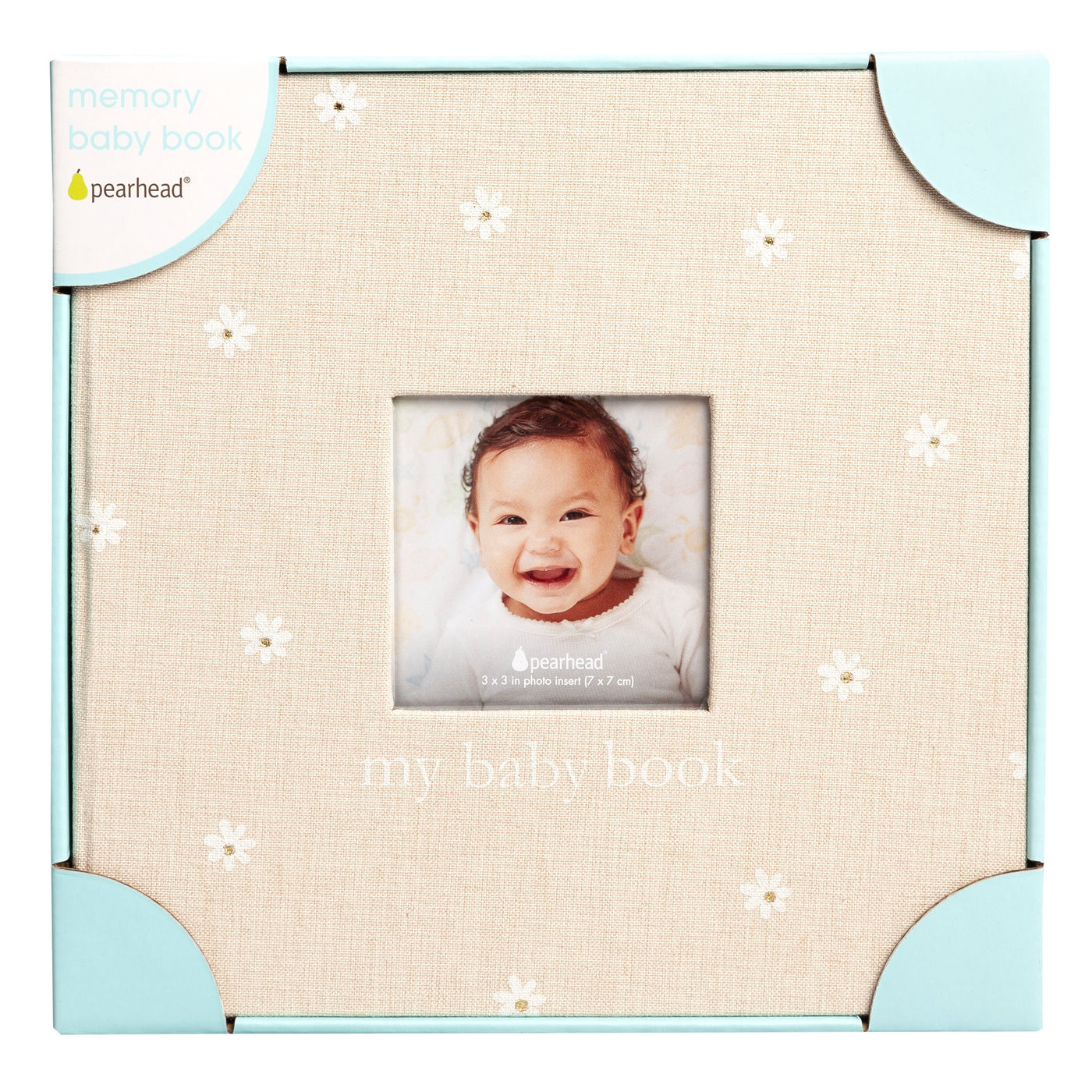 daisy print baby book