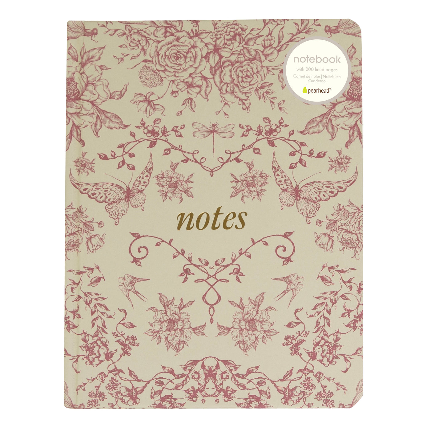 red toile journal