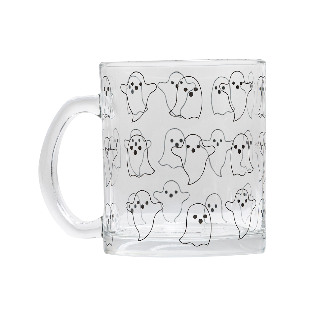 glass ghost mug