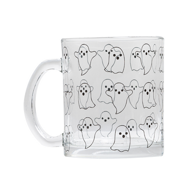 glass ghost mug