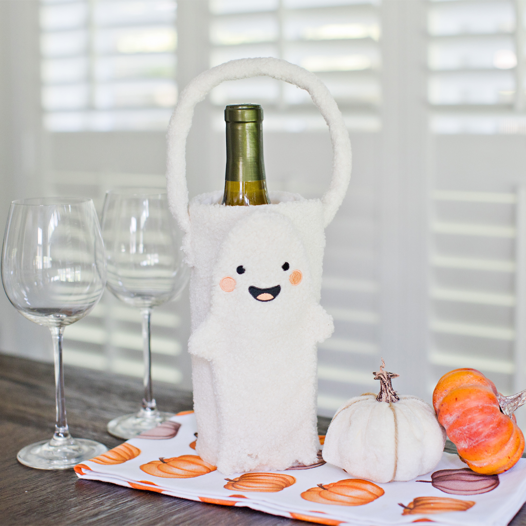 ghost wine bottle gift bag