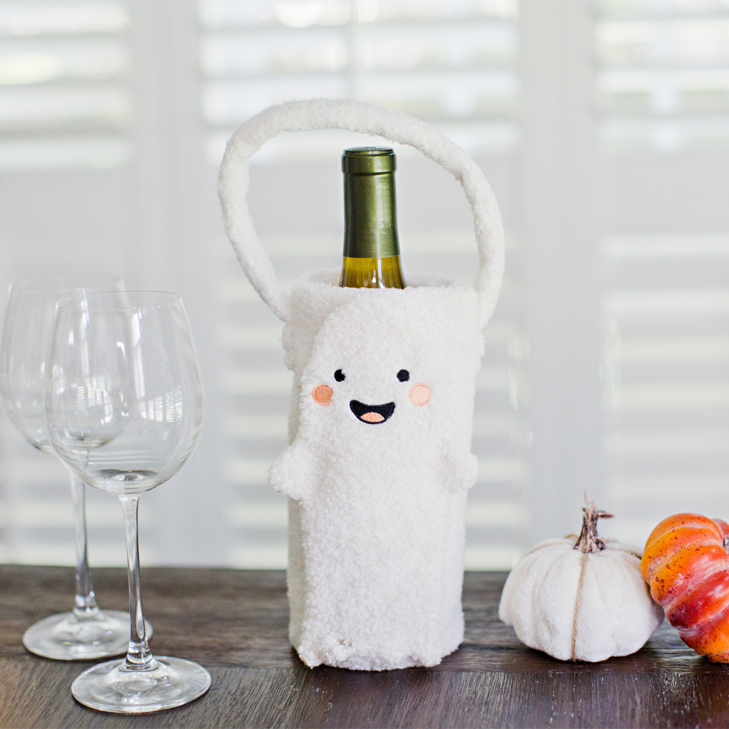 ghost wine bottle gift bag