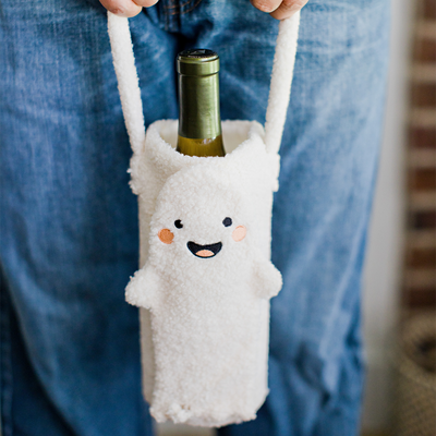 ghost wine bottle gift bag