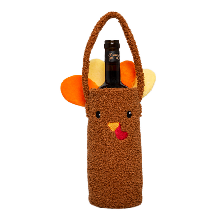 turkey wine bottle gift bag Pearhead