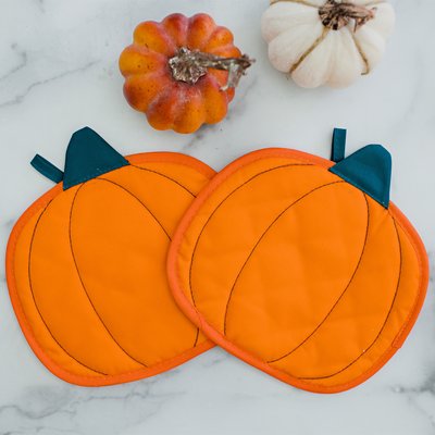 pumpkin cloth trivet