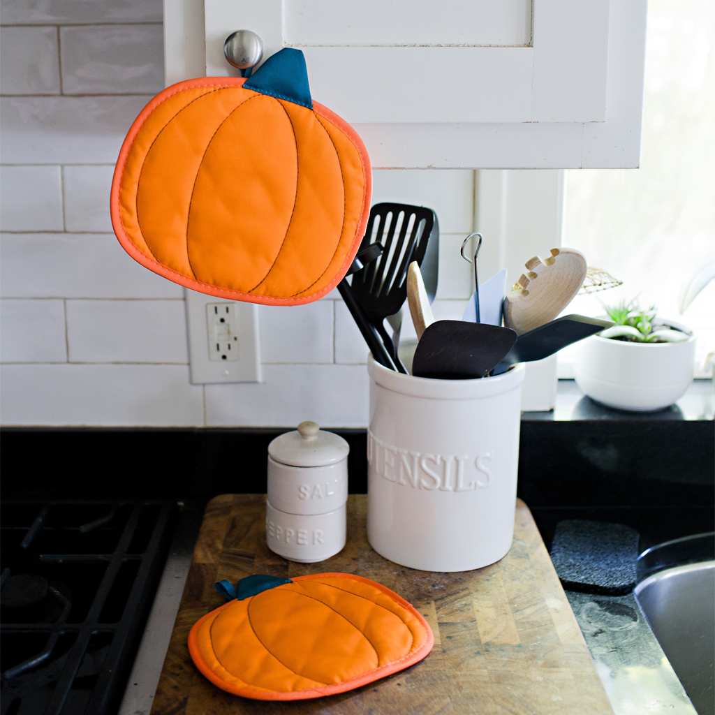 pumpkin cloth trivet