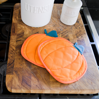 pumpkin cloth trivet