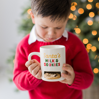 santa's milk & cookies mug