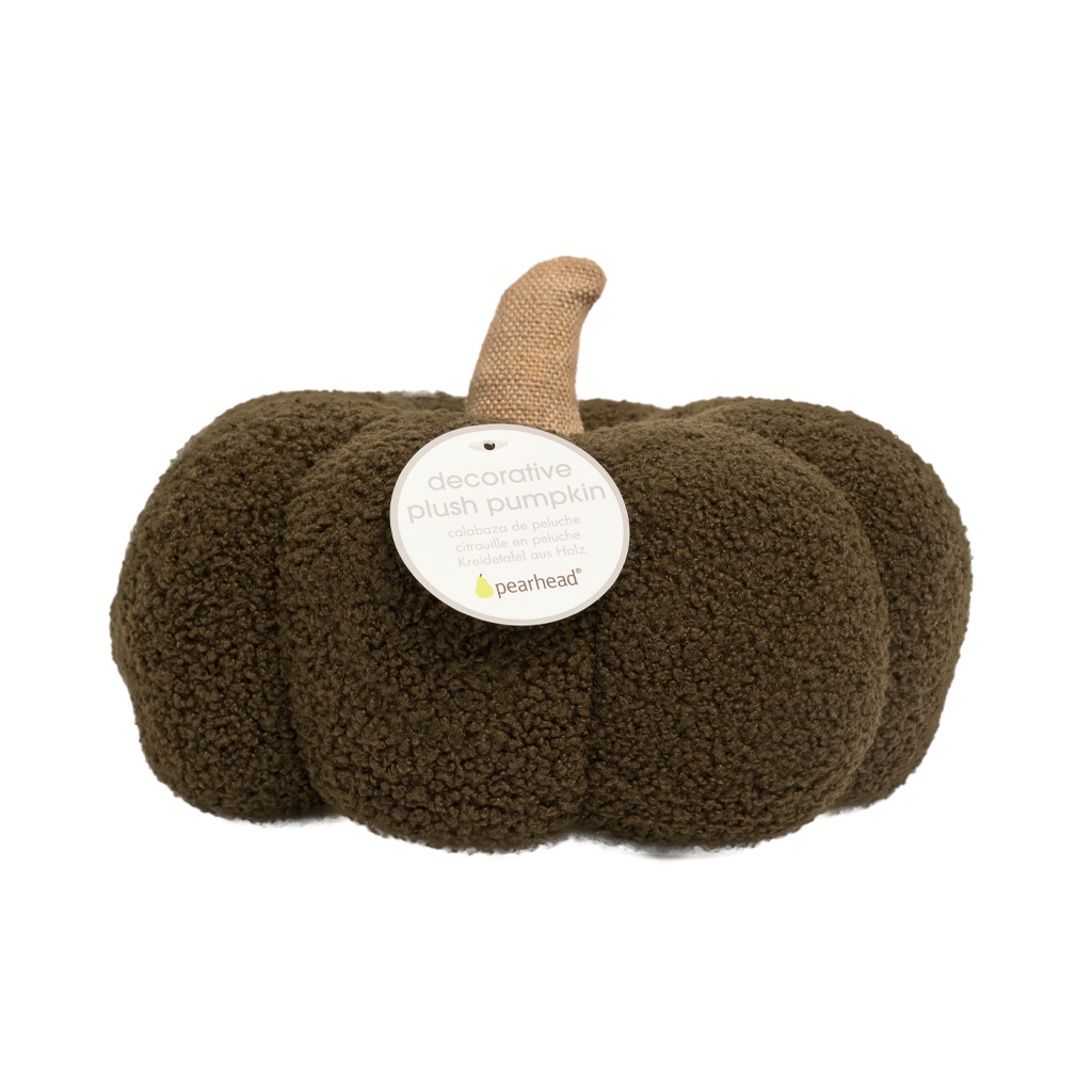 sherpa plush pumpkin