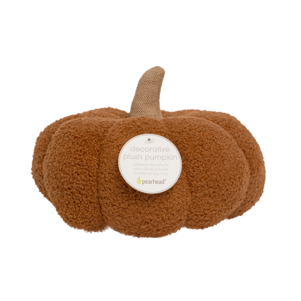 sherpa plush pumpkin