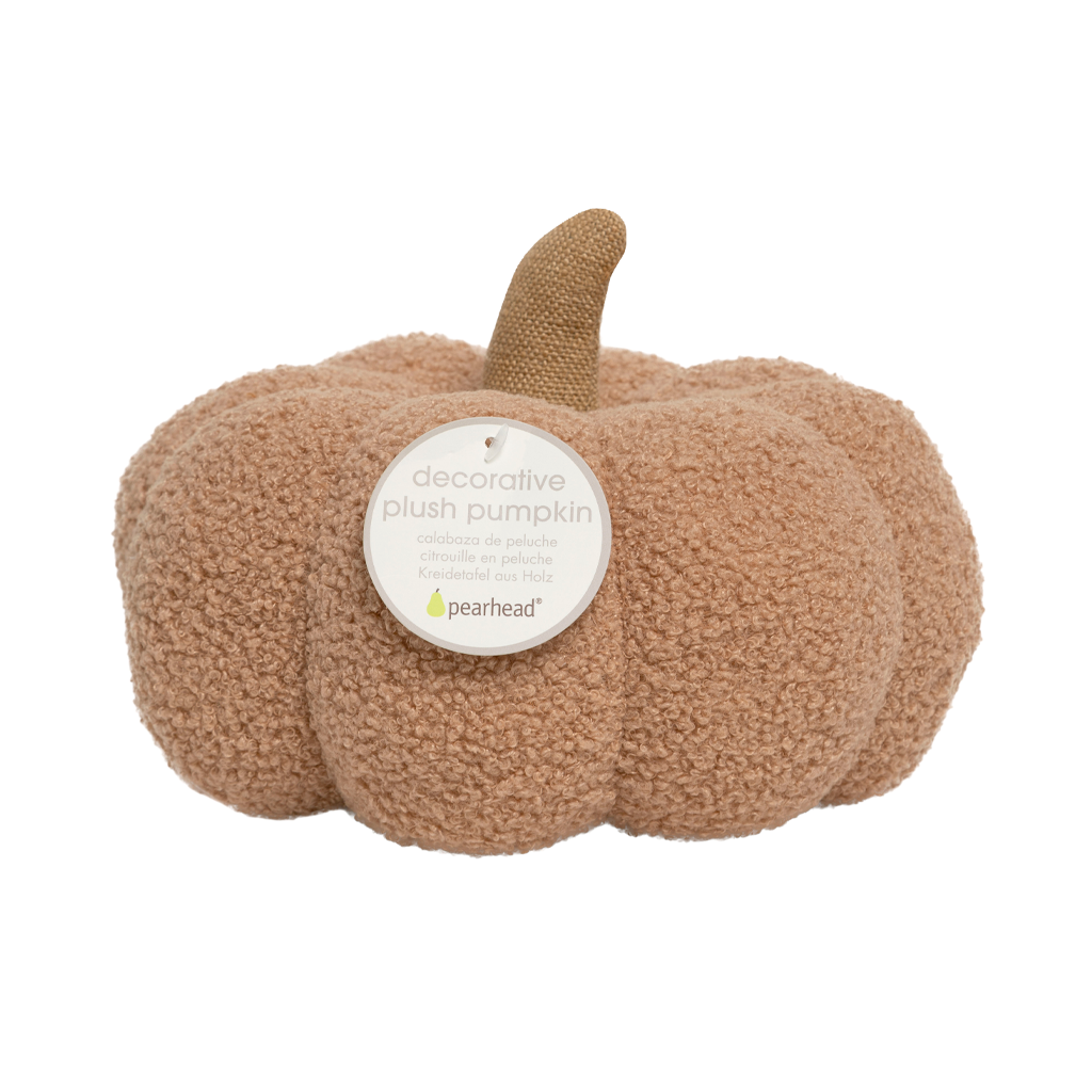 sherpa plush pumpkin