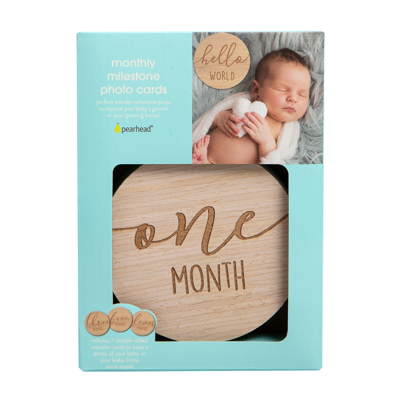 wooden milestone photo cards