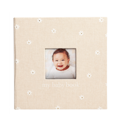 daisy print baby book