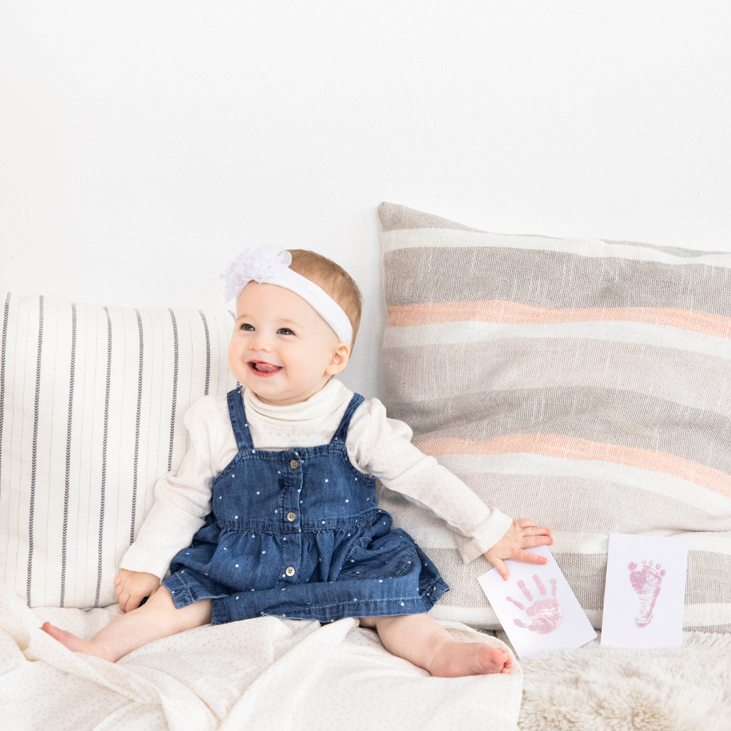 Extra Large Clean Touch Ink Pad for Baby Handprints and Footprints