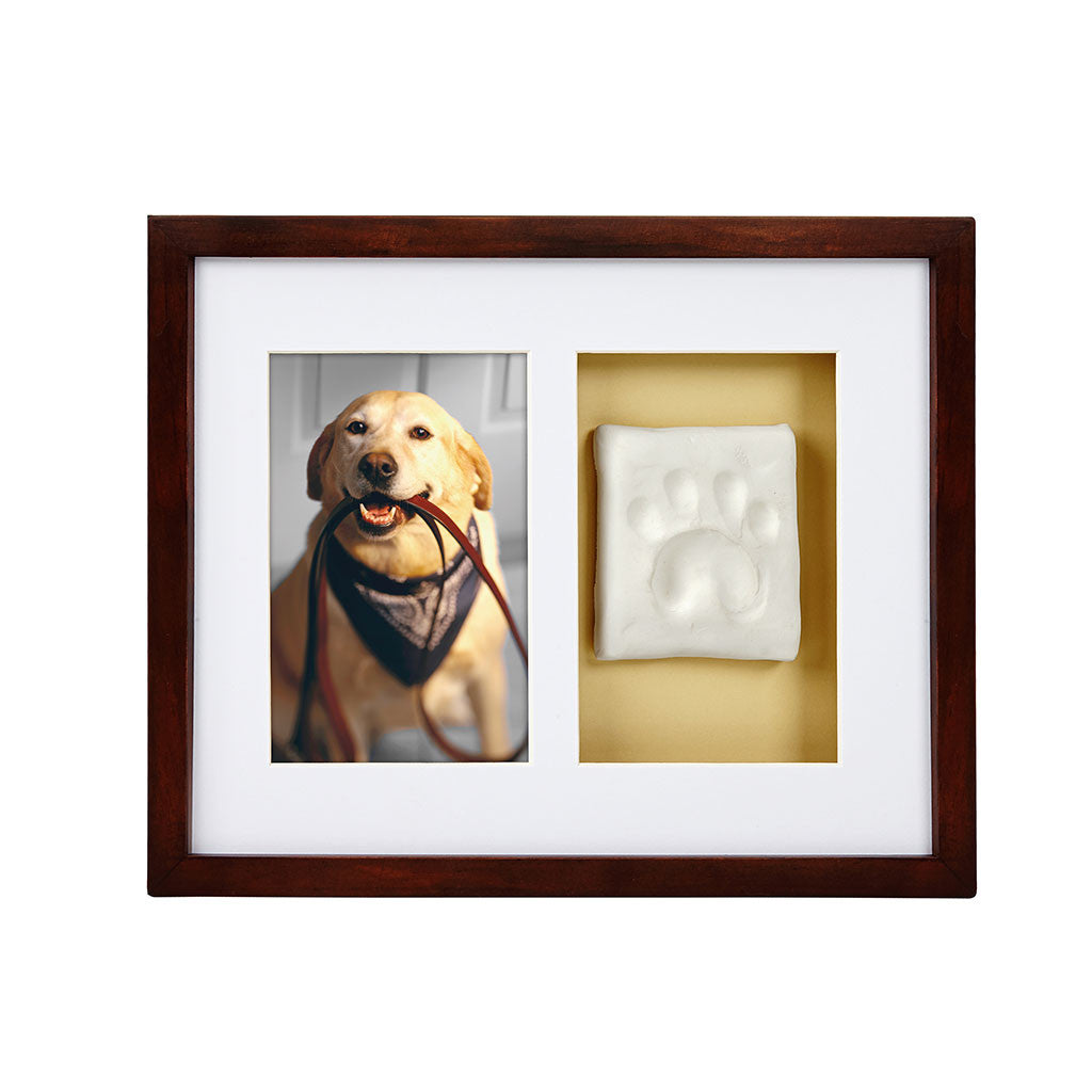 pearhead's pawprints wall frame #color_espresso