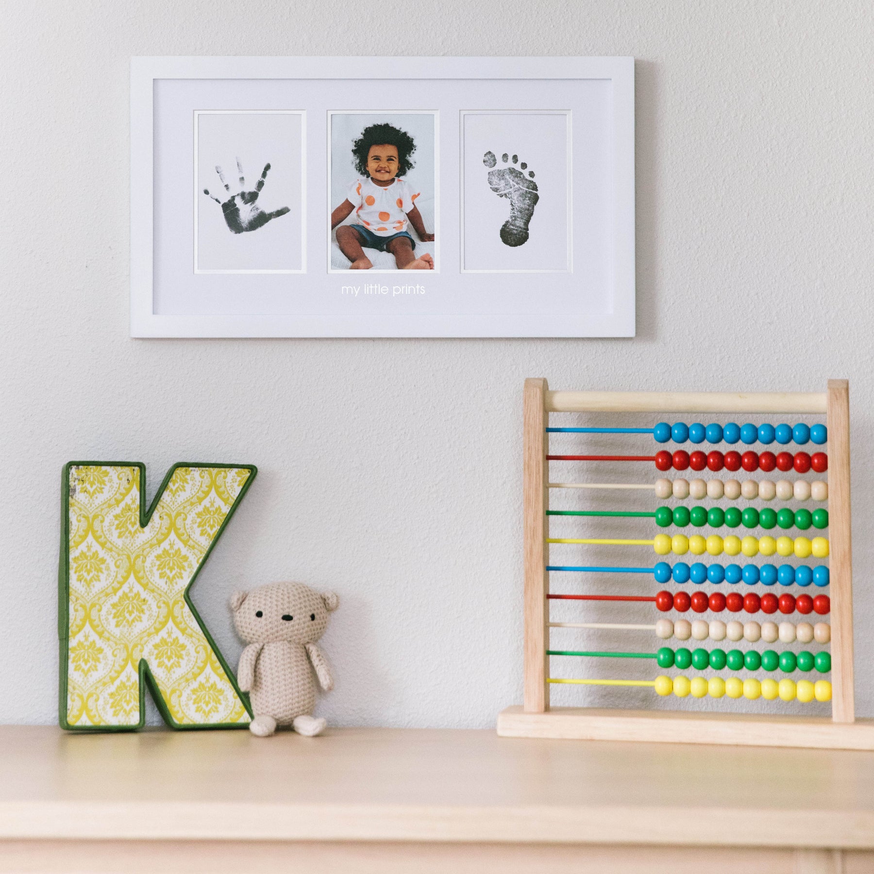 FAMILY HANDPRINT KIT frame GREY by Pearhead® - Picture Frames