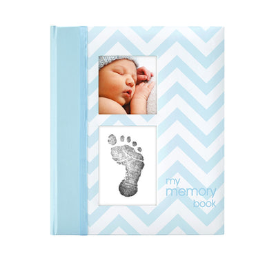 pearhead's chevron babybook #color_lightblue