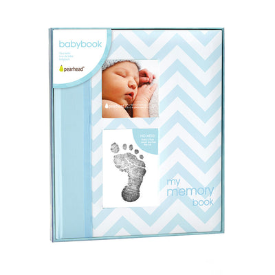 pearhead's chevron babybook #color_lightblue