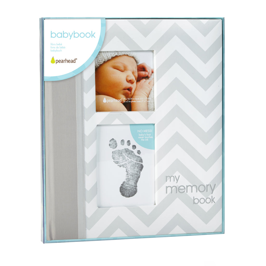 Pearhead chevron baby book 2025