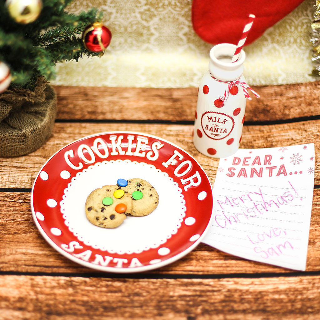 pearhead's santa's cookie set