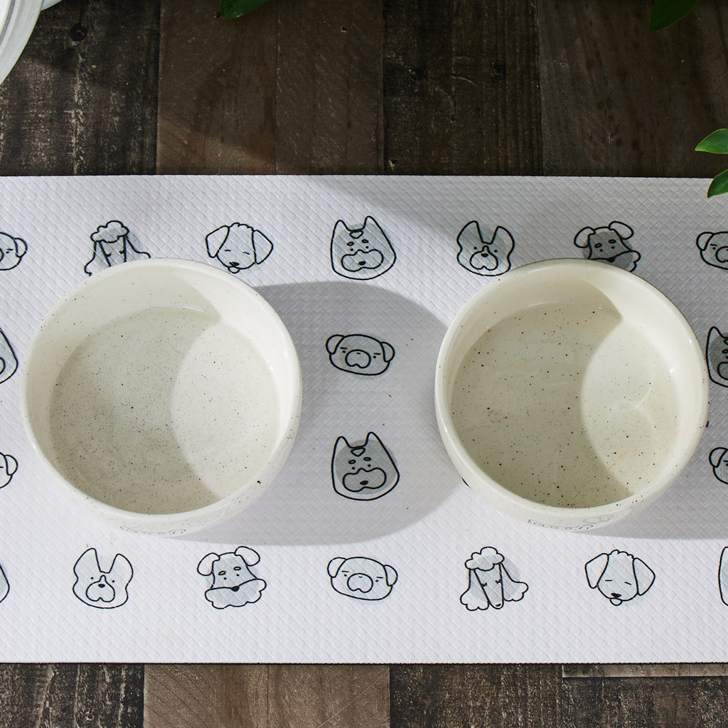 dog print food mat