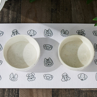 dog print food mat