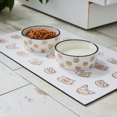 cat print food mat