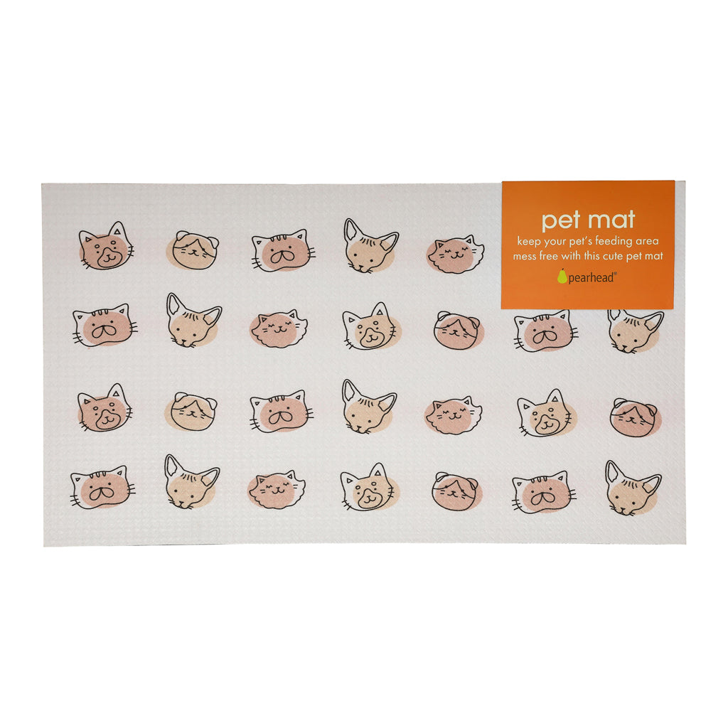 cat print food mat