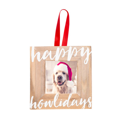 happy howlidays photo ornament
