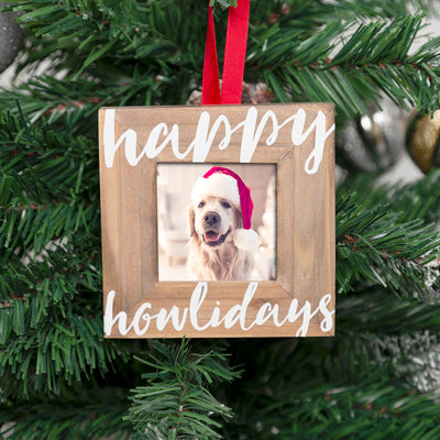 happy howlidays photo ornament