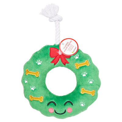 Pearhead's howliday wreath dog toy
