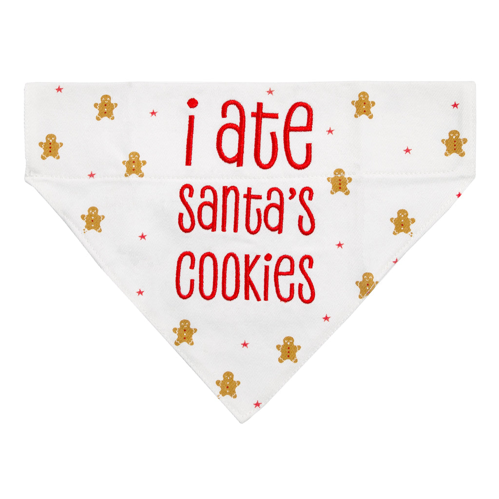 santa's cookies pet bandana (s/m)