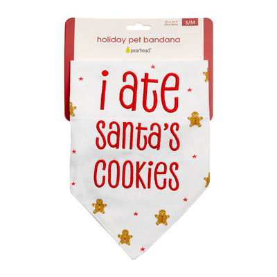 santa's cookies pet bandana (s/m)